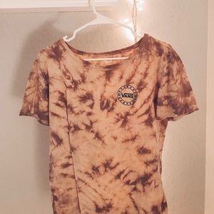 Vans tie dye tee shirt